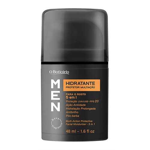 Men 6 Em 1 Hidratante Protetor Para O Rosto Fps20, 48Ml