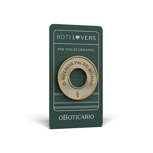 Pin Melhor Pai O Boticario Pais/25 Unit