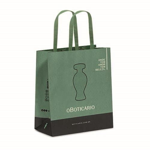 Kit Com 10 Sacolas Cor Verde Tamanho Pp