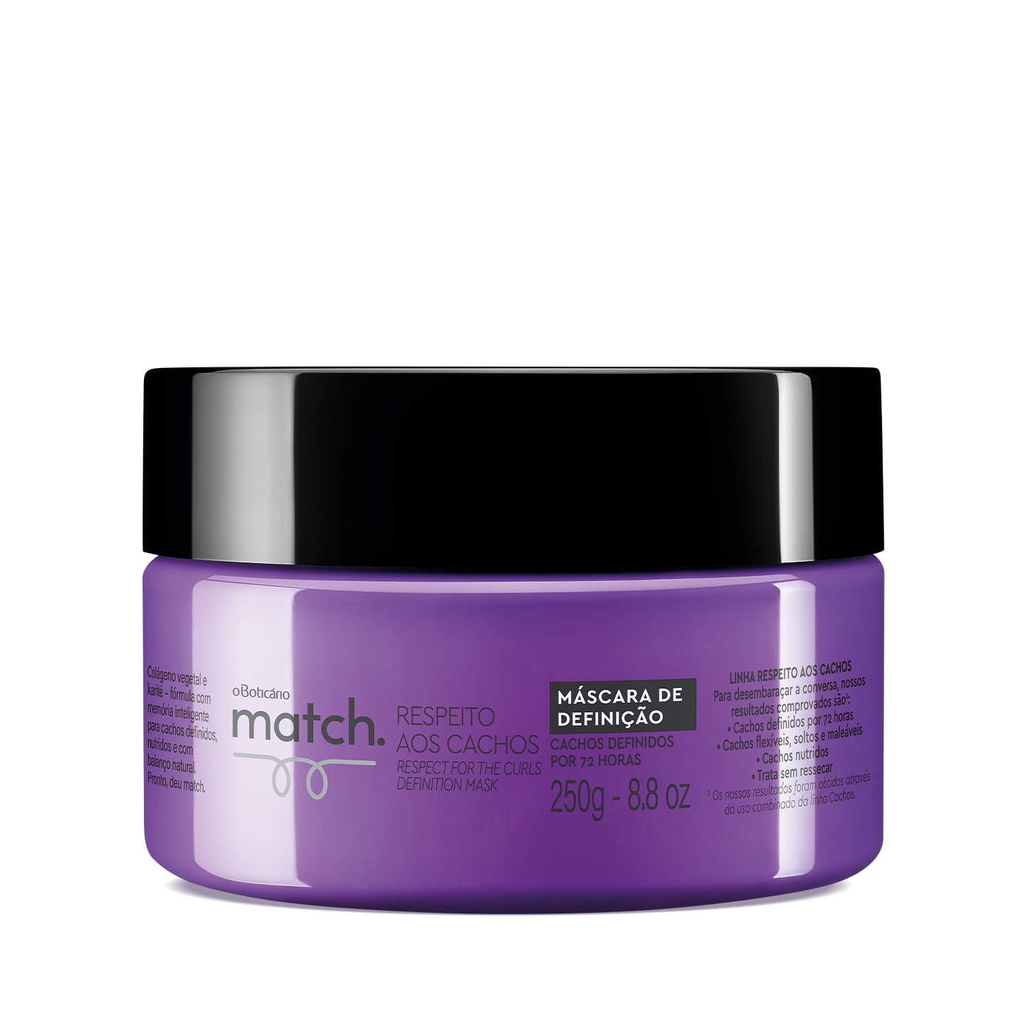 Máscara Capilar Match Respeito Aos Cachos 250G