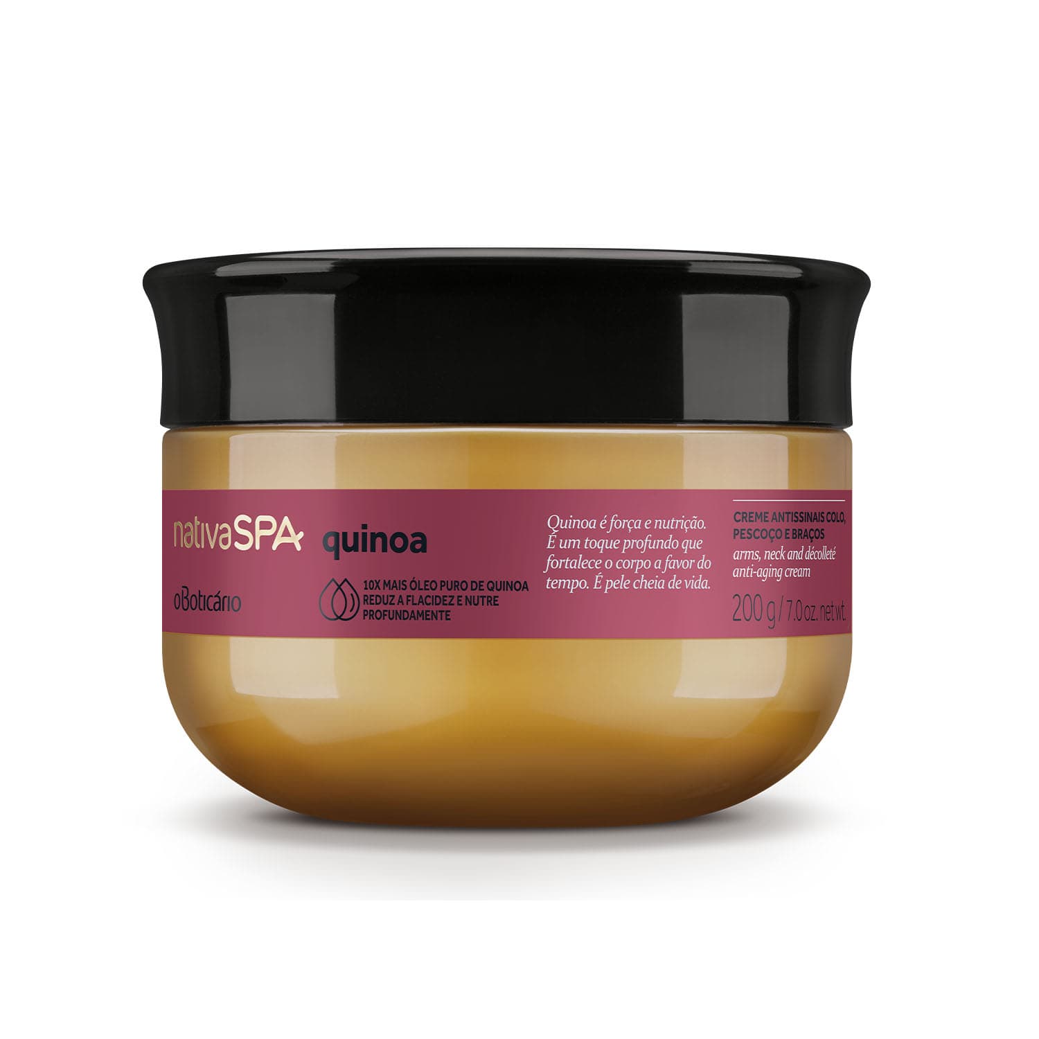 Creme Antissinais Colo, Pescoço E Braços Nativa Spa Quinoa 200G