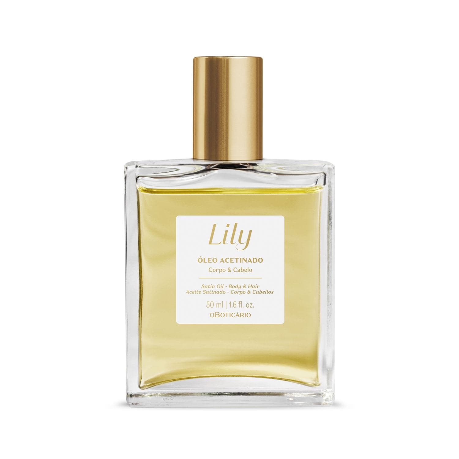 Óleo Acetinado Multifuncional Corpo E Cabelo Lily 50Ml