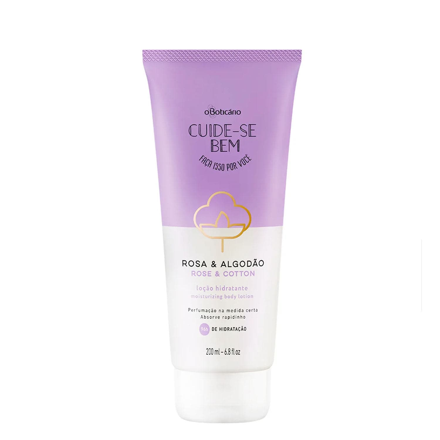 Loção Hidratante Desodorante Corporal Cuide-Se Bem Rosa E Algodão 200Ml