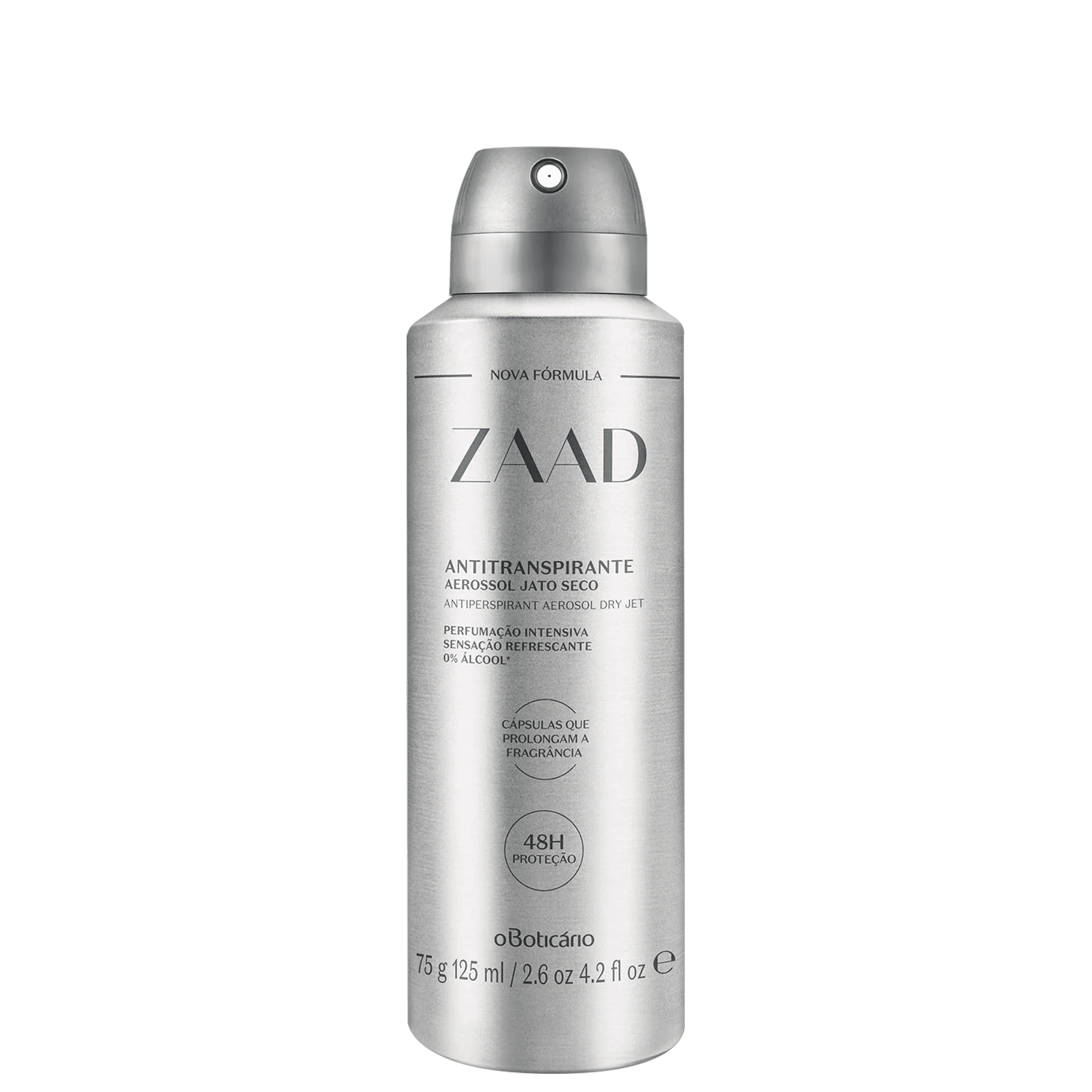 Desodorante Antitranspirante Aerossol Zaad 75G/125Ml