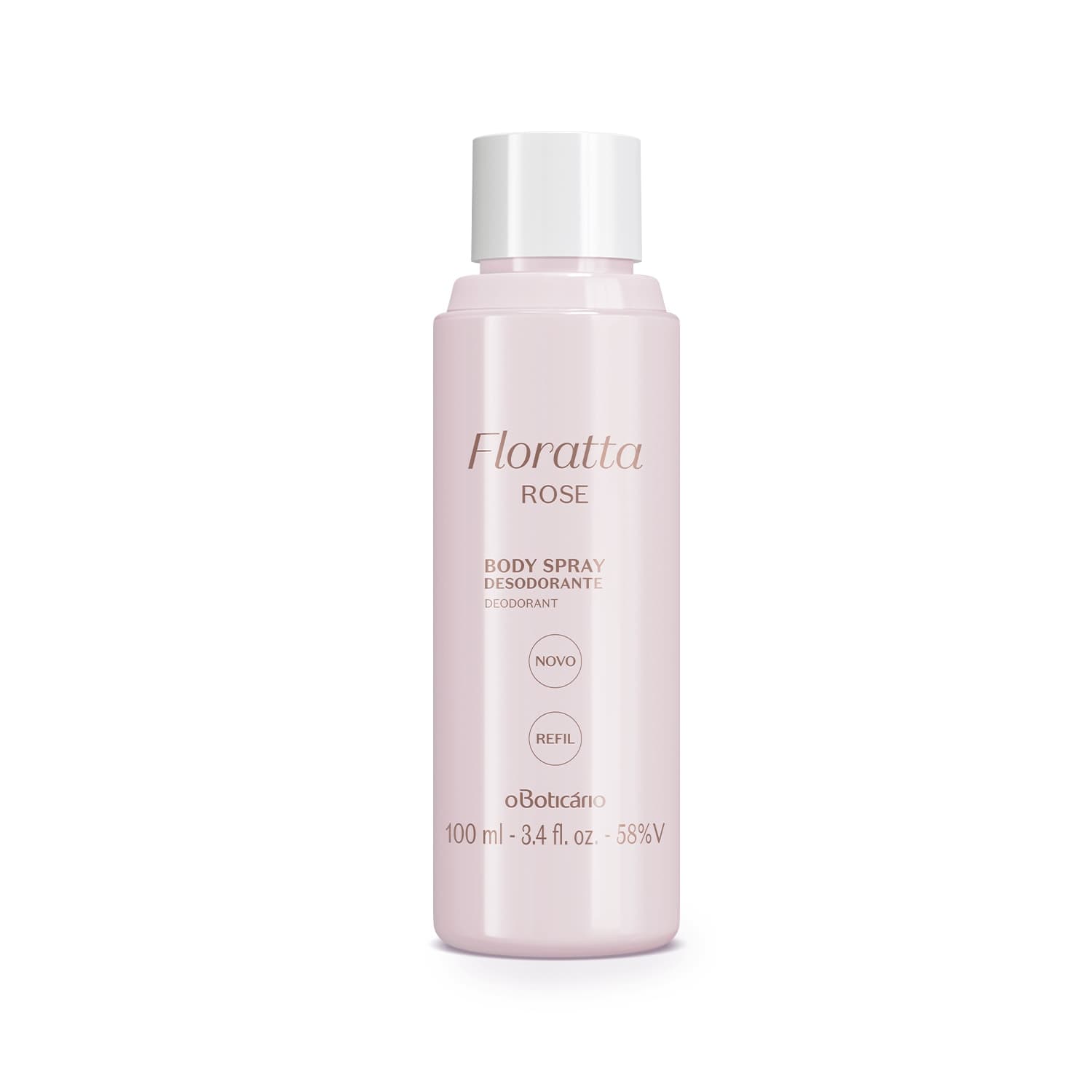 Refil Desodorante Body Spray Floratta Rose 100Ml