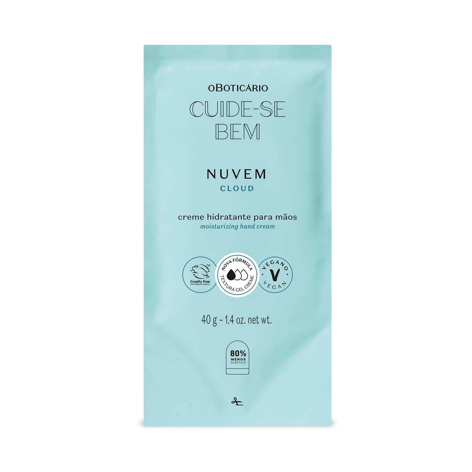Refil Creme Hidratante Para Mãos Cuide-Se Bem Nuvem 40G