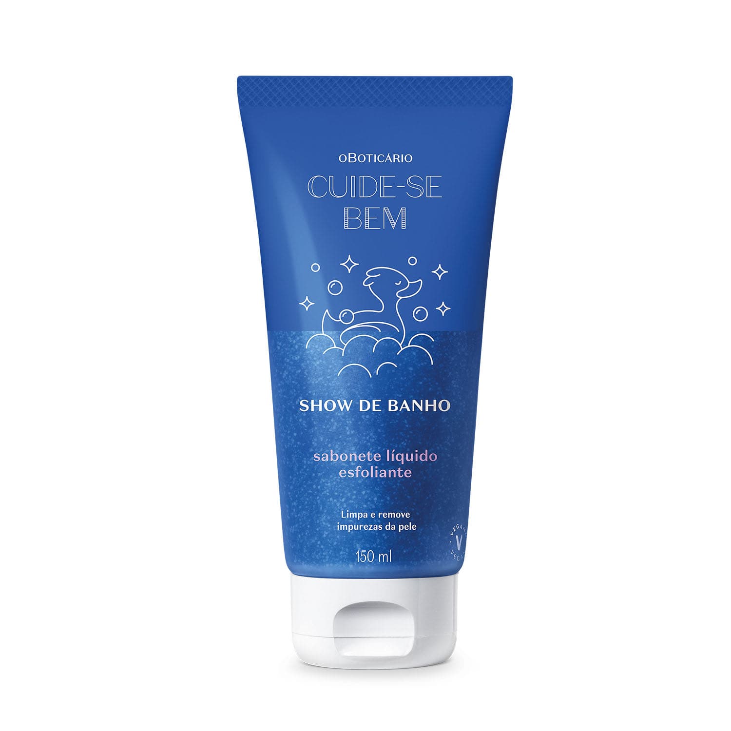 Sabonete Líquido Esfoliante Cuide-Se Bem Show De Banho 150Ml