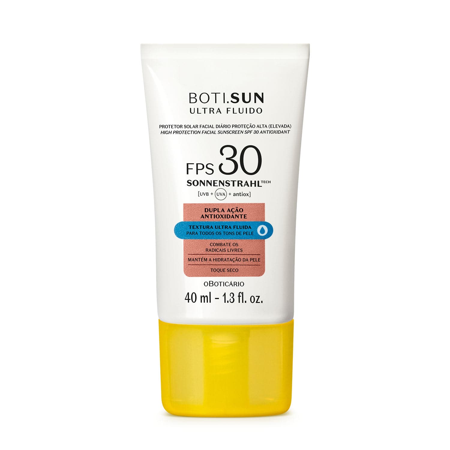 Protetor Solar Facial Antioxidante Fps30 Boti.Sun Ultra Fluido 40Ml