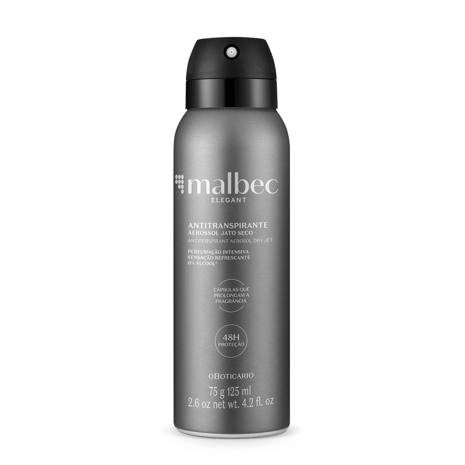 Desodorante Antitranspirante Aerossol Malbec Elegant 75G/125Ml