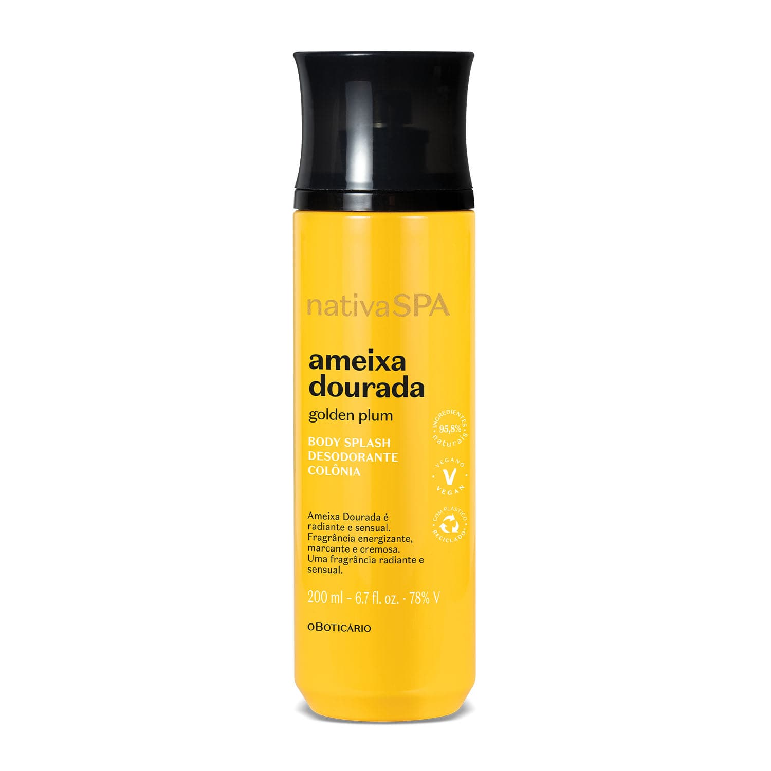 Body Splash Nativa Spa Ameixa Dourada 200Ml