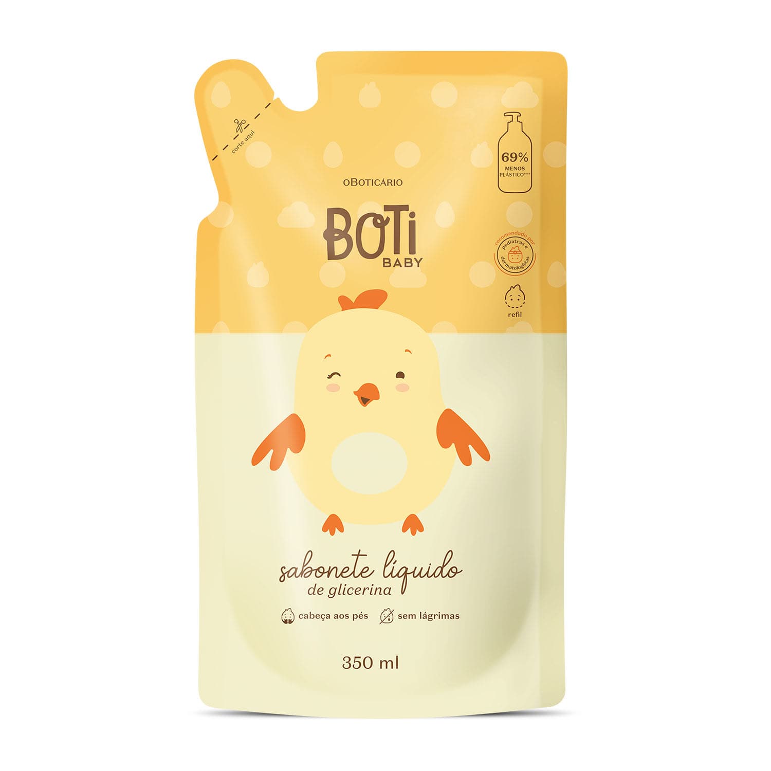 Refil Sabonete Líquido De Glicerina Boti Baby 350Ml