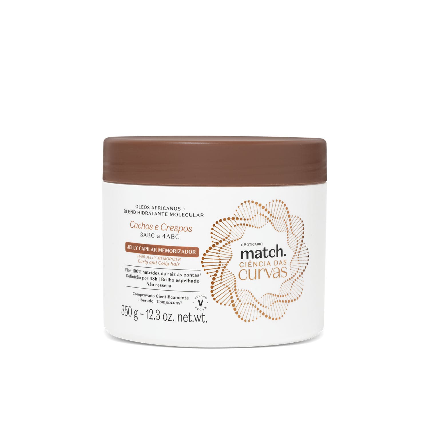 Jelly Capilar Memorizador Match Ciência Das Curvas 350G