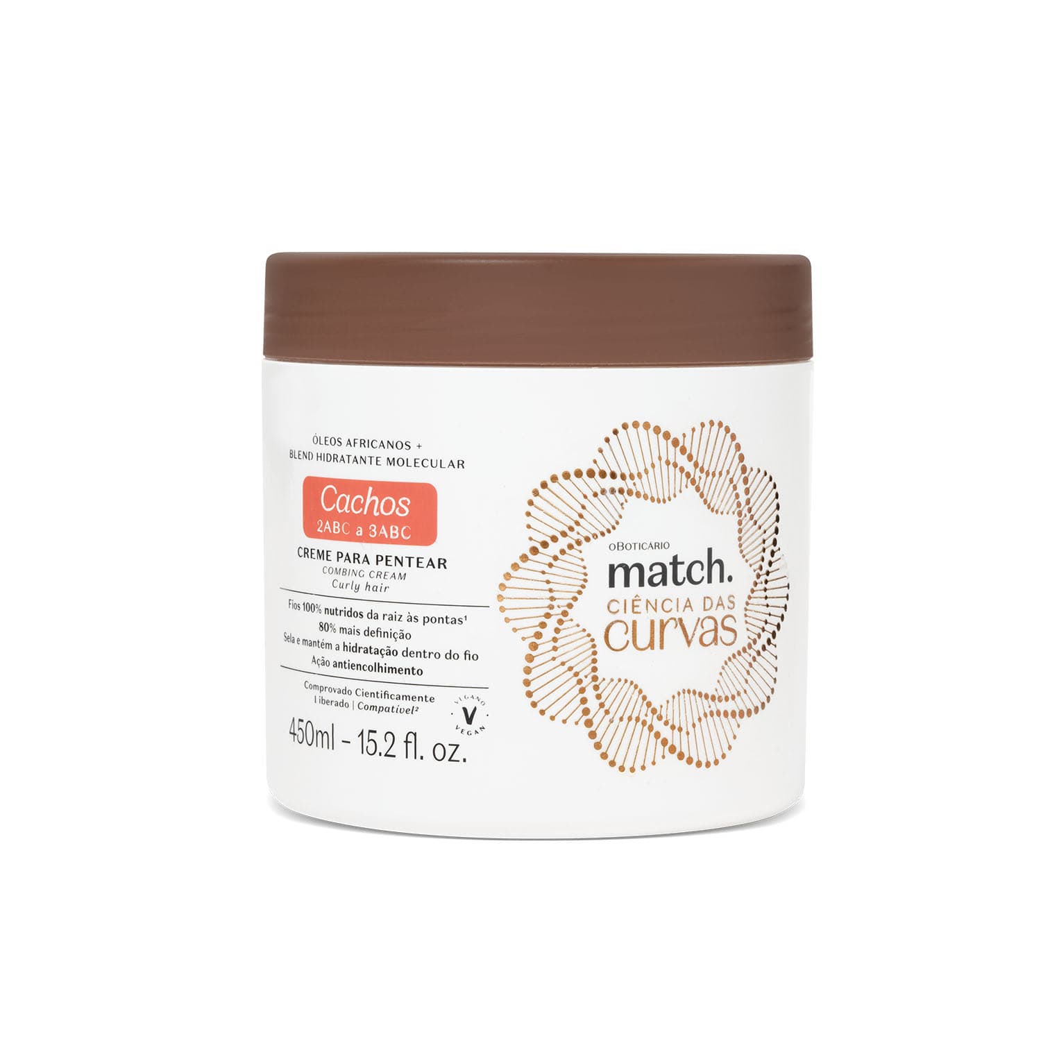 Creme Para Pentear Match Ciência Das Curvas Cachos 450Ml