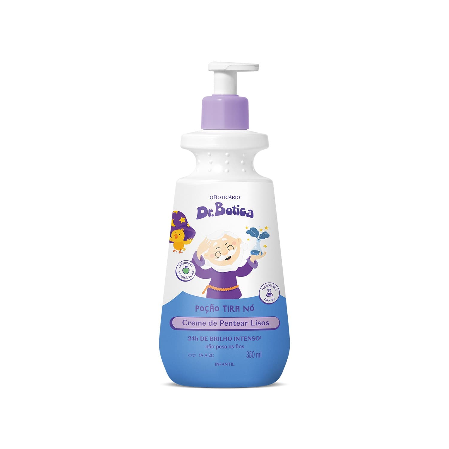 Creme Para Pentear Infantil Cabelos Lisos 1A À 2C Dr.Botica Poção Tira Nó 350Ml