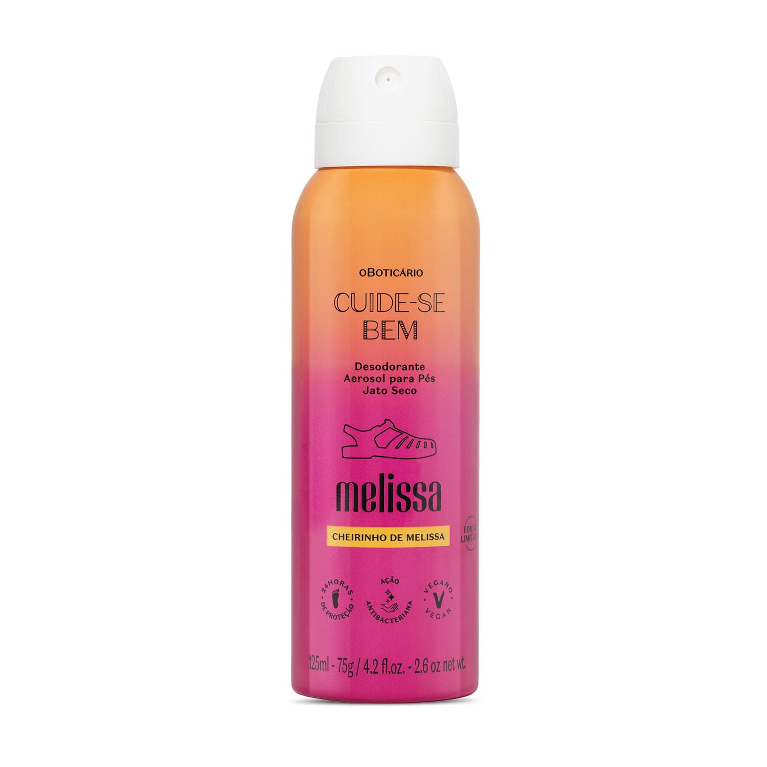 Desodorante Aerosol Para Pés Cuide-Se Bem Melissa 125Ml