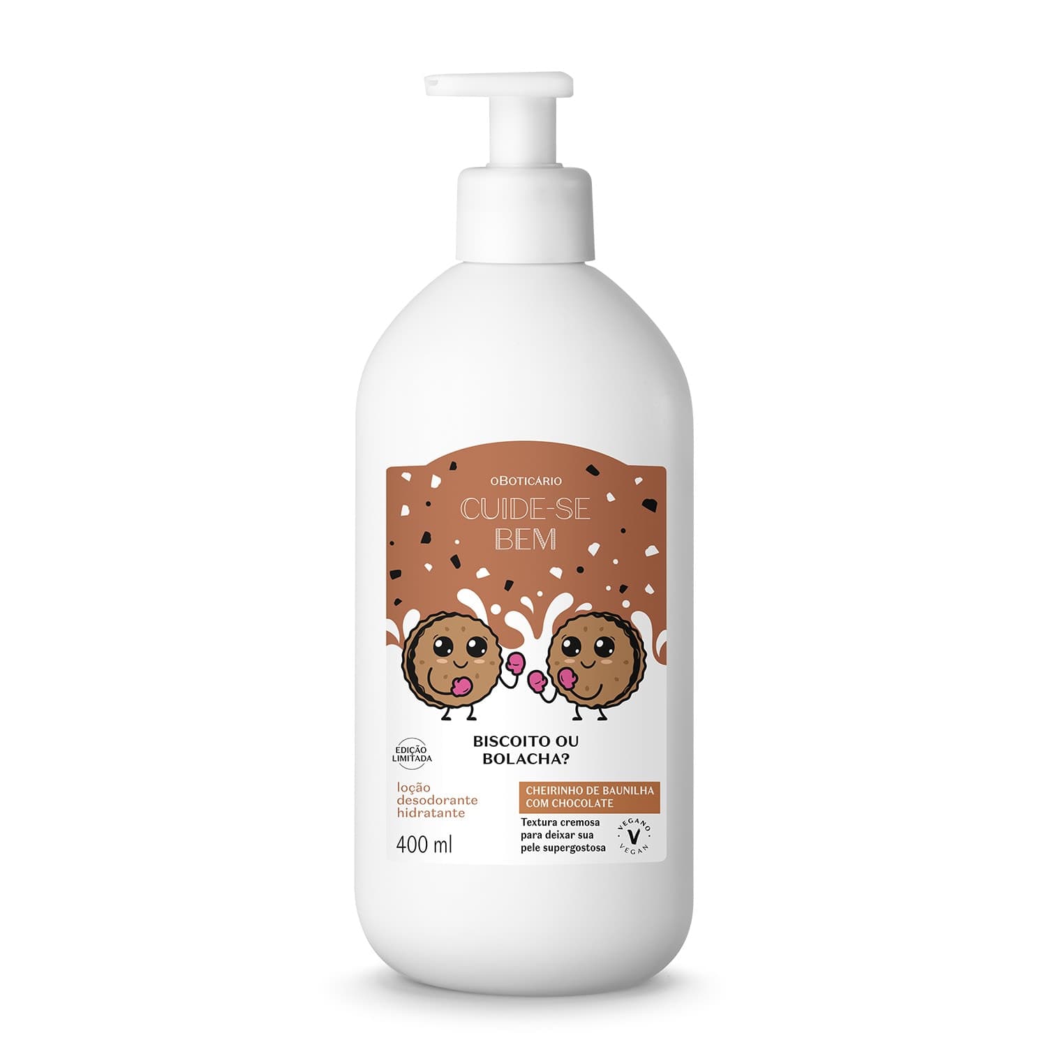 Loção Hidratante Desodorante Corporal Cuide-Se Bem Biscoito Ou Bolacha 400Ml