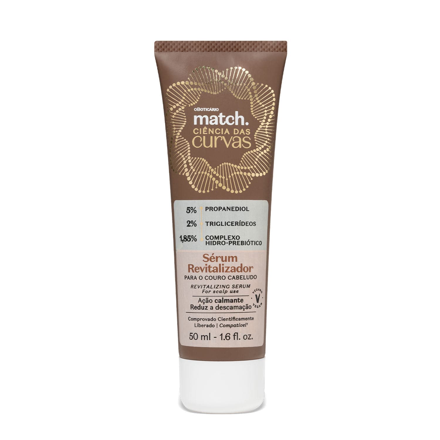 Sérum Revitalizador Para O Couro Cabeludo Match Ciência Das Curvas 50Ml