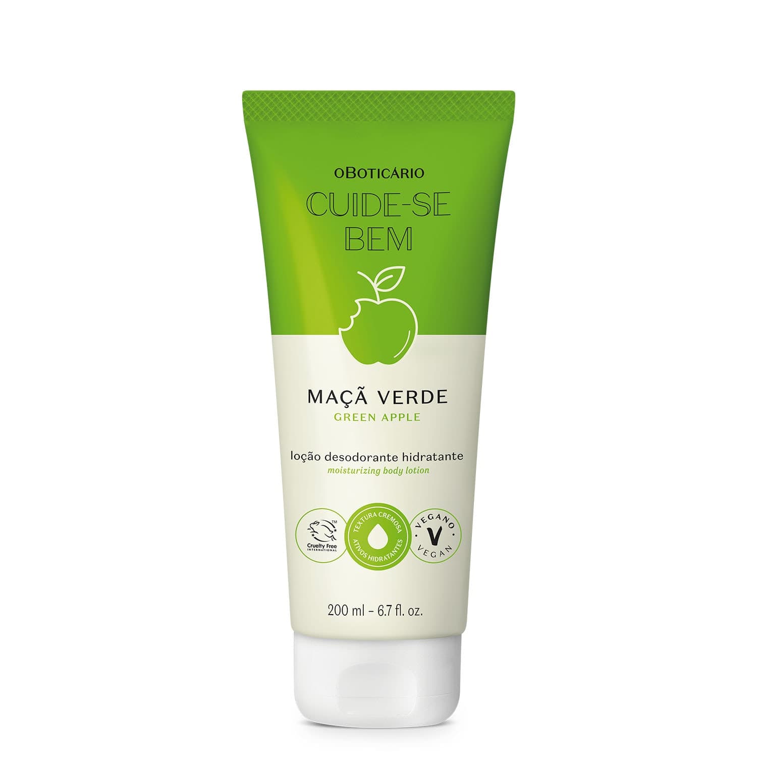 Loção Desodorante Hidratante Cuide-Se Bem Feira Maçã Verde 200Ml