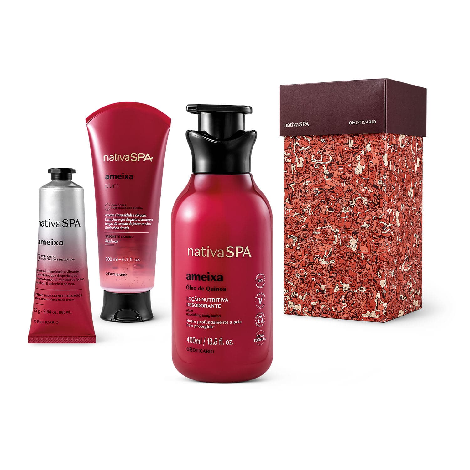 Kit Presente Nativa Spa Ameixa (3 Itens)