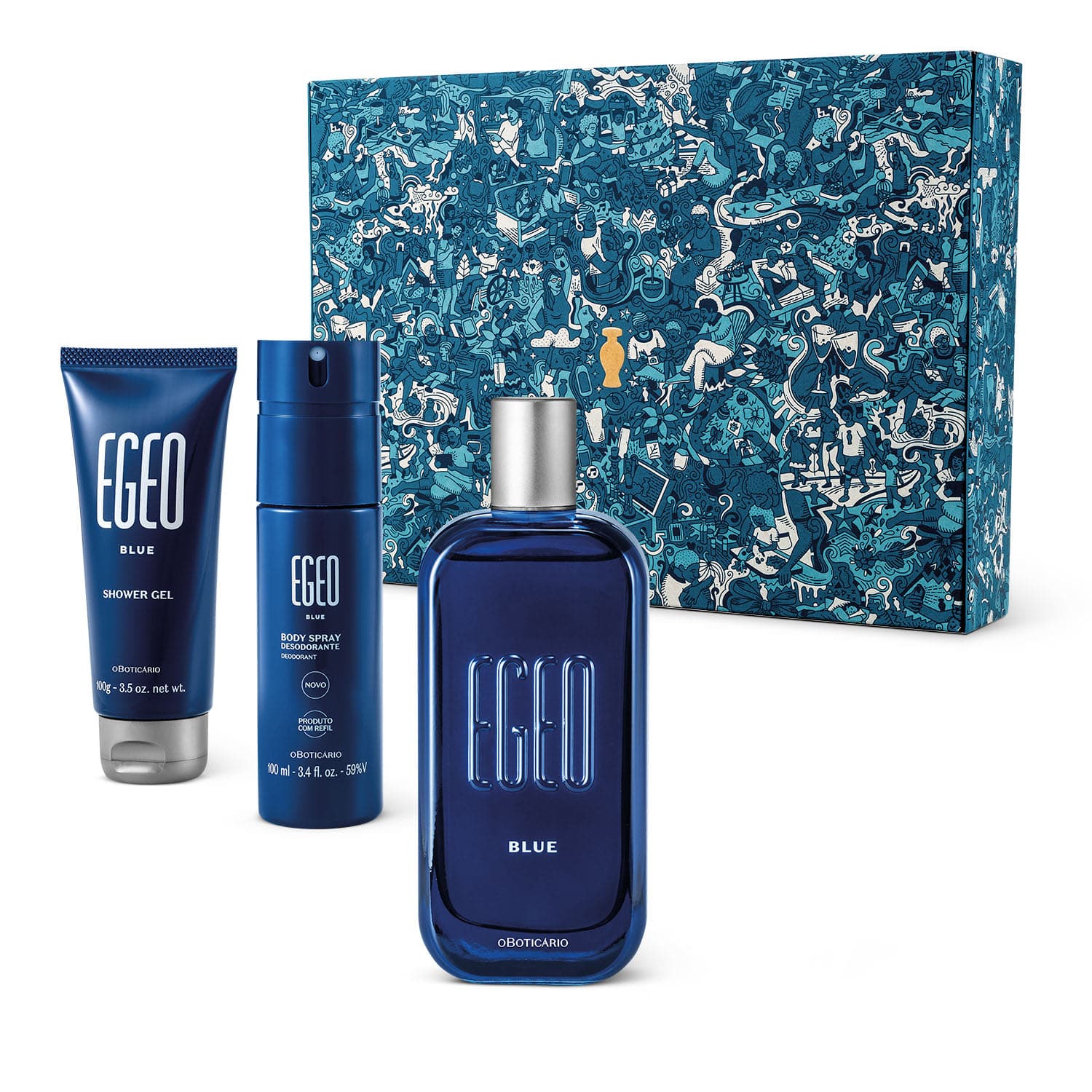 Kit Presente Egeo Blue (3 Itens)