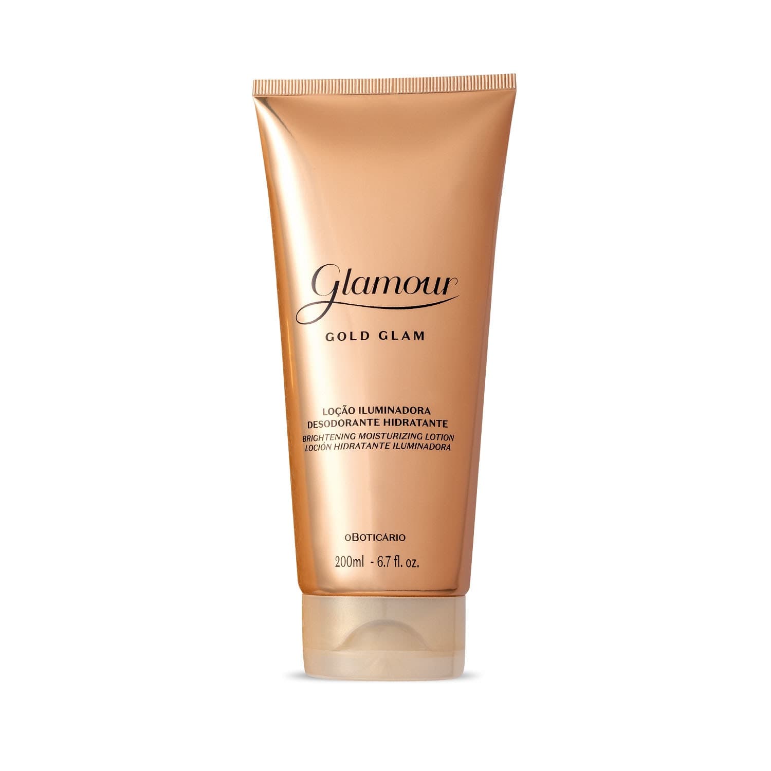 Loção Iluminadora Desodorante Hidratante Glamour Gold Glam 200Ml