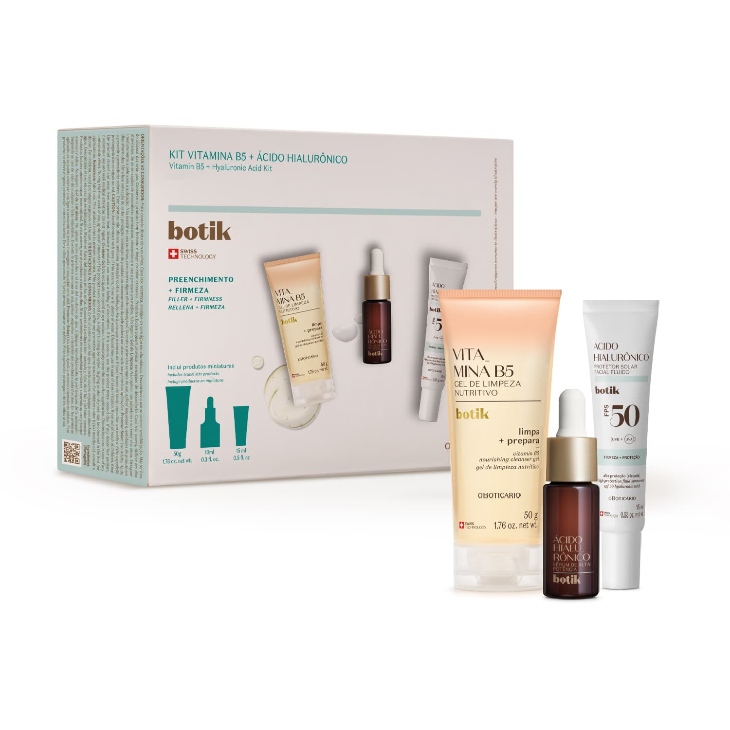 Kit Botik Ácido Hialurônico (3 Itens)