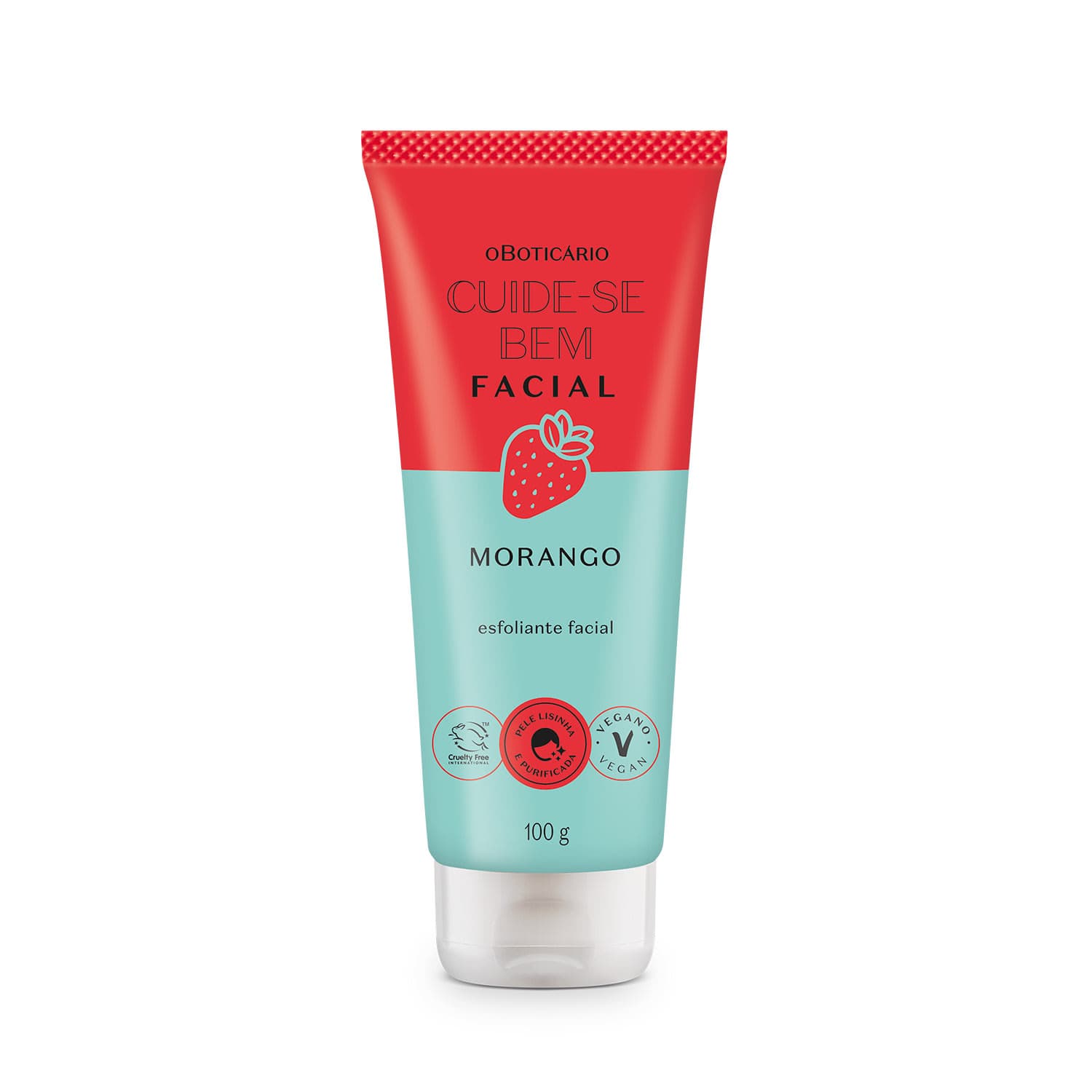 Esfoliante Facial Cuide-Se Bem Feira Morango 100G