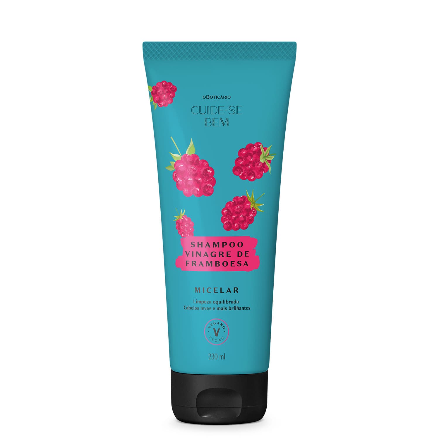 Shampoo Vinagre De Framboesa Cuide-Se Bem Feira 230Ml
