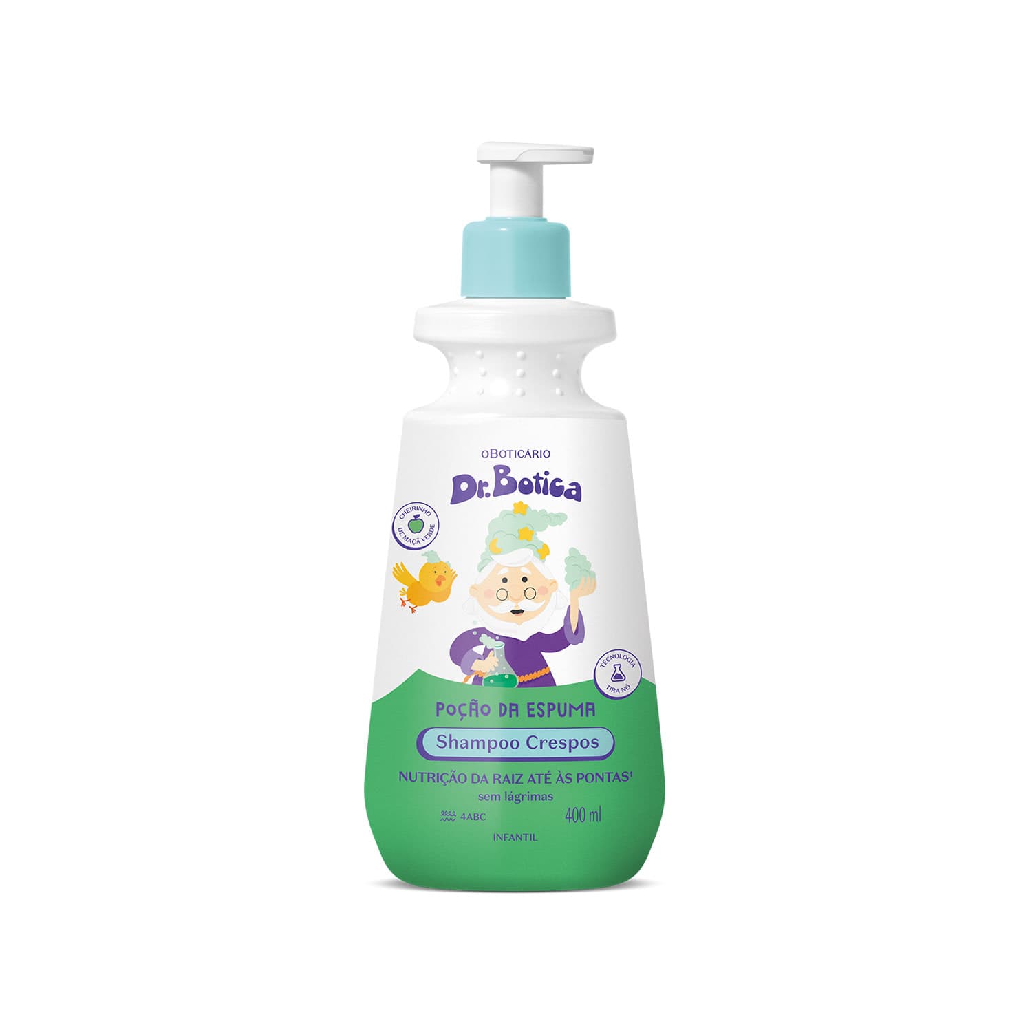 Shampoo Infantil Cabelos Crespos 4 Abc Dr.Botica Poção Da Espuma 400Ml