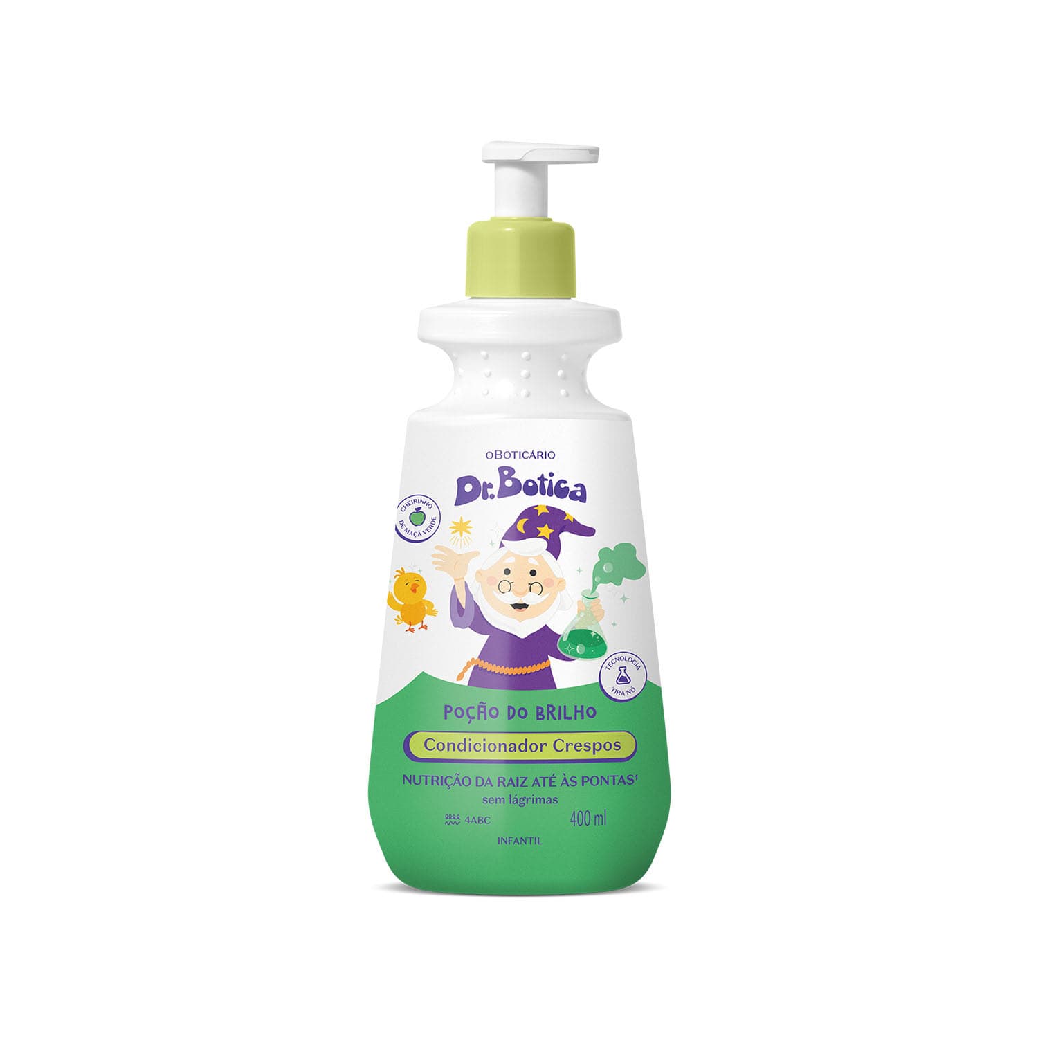 Condicionador Infantil Cabelos Crespos 4 Abc Dr.Botica Poção Do Brilho 400Ml