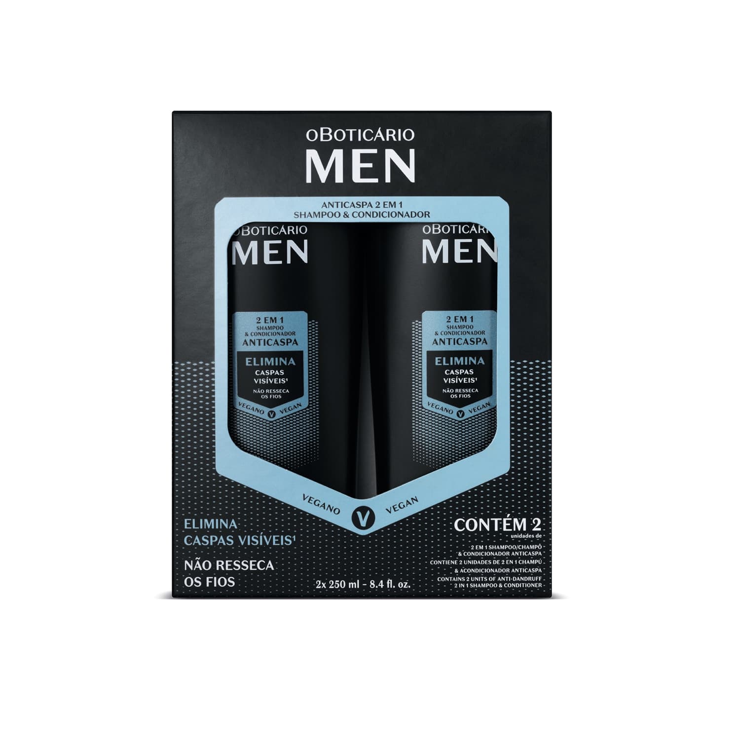 Kit Shampoo E Condicionador 2 Em 1 Men (2 Itens)