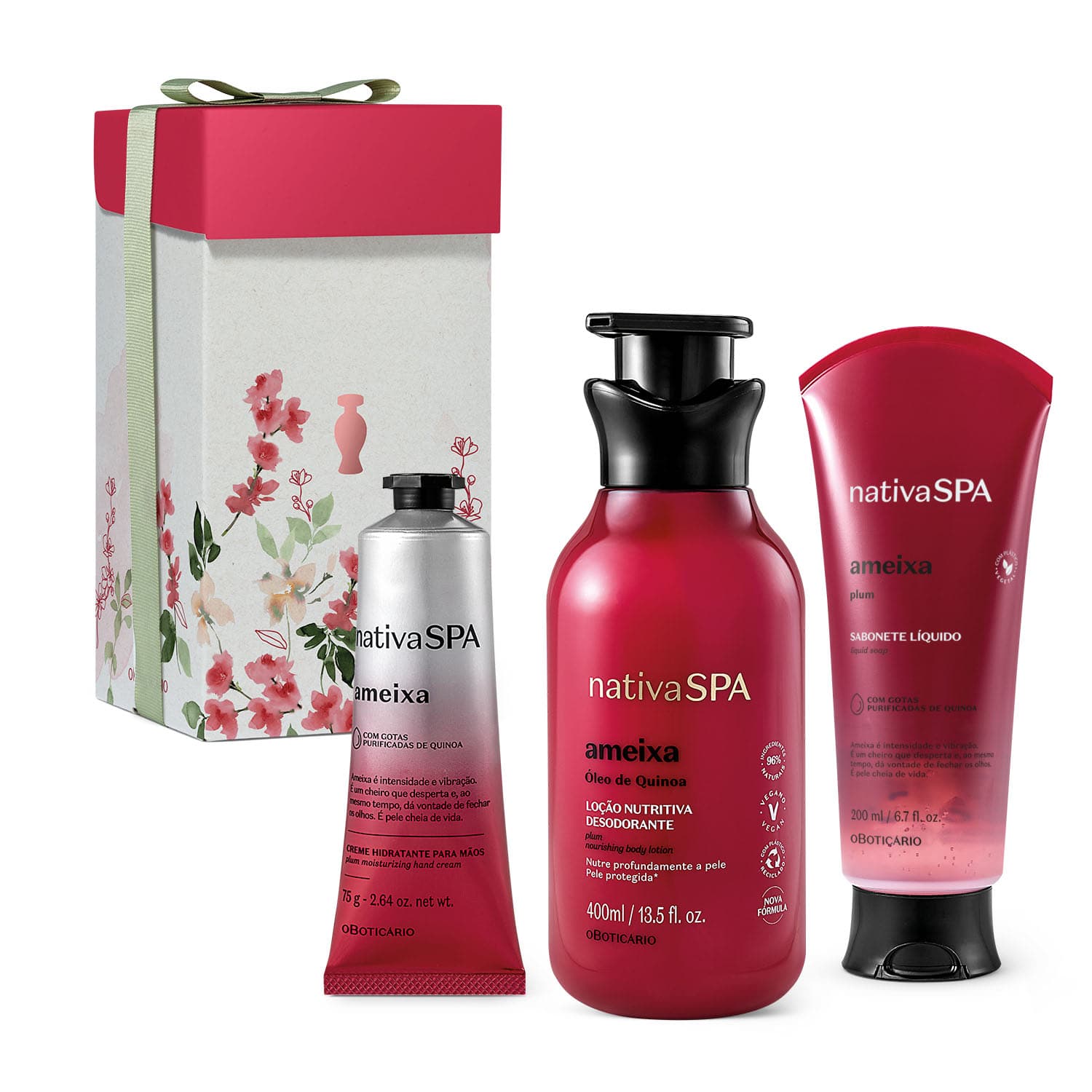 Kit Presente Nativa Spa Ameixa (3 Itens)