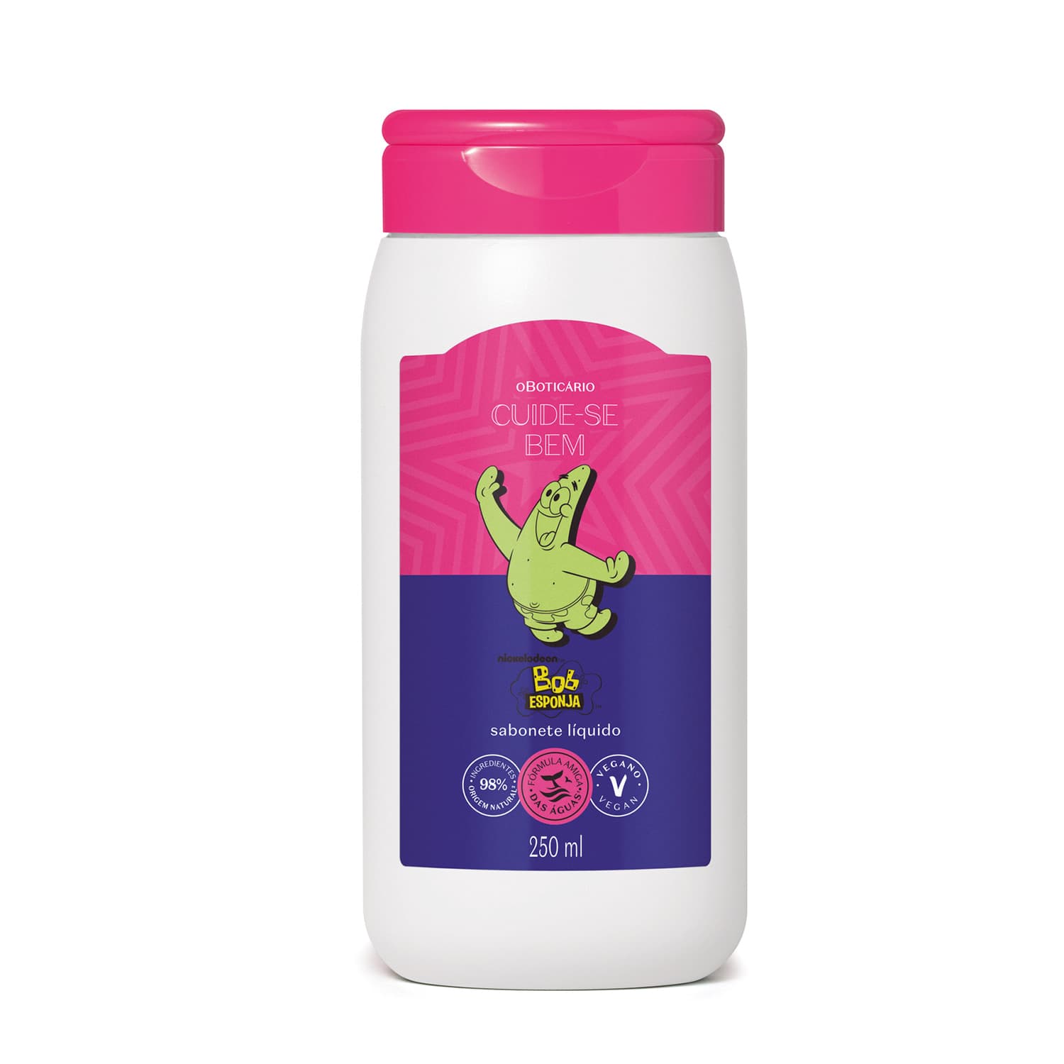 Sabonete Líquido Corporal Cuide-Se Bem Bob Esponja Patrick Estrela 250Ml