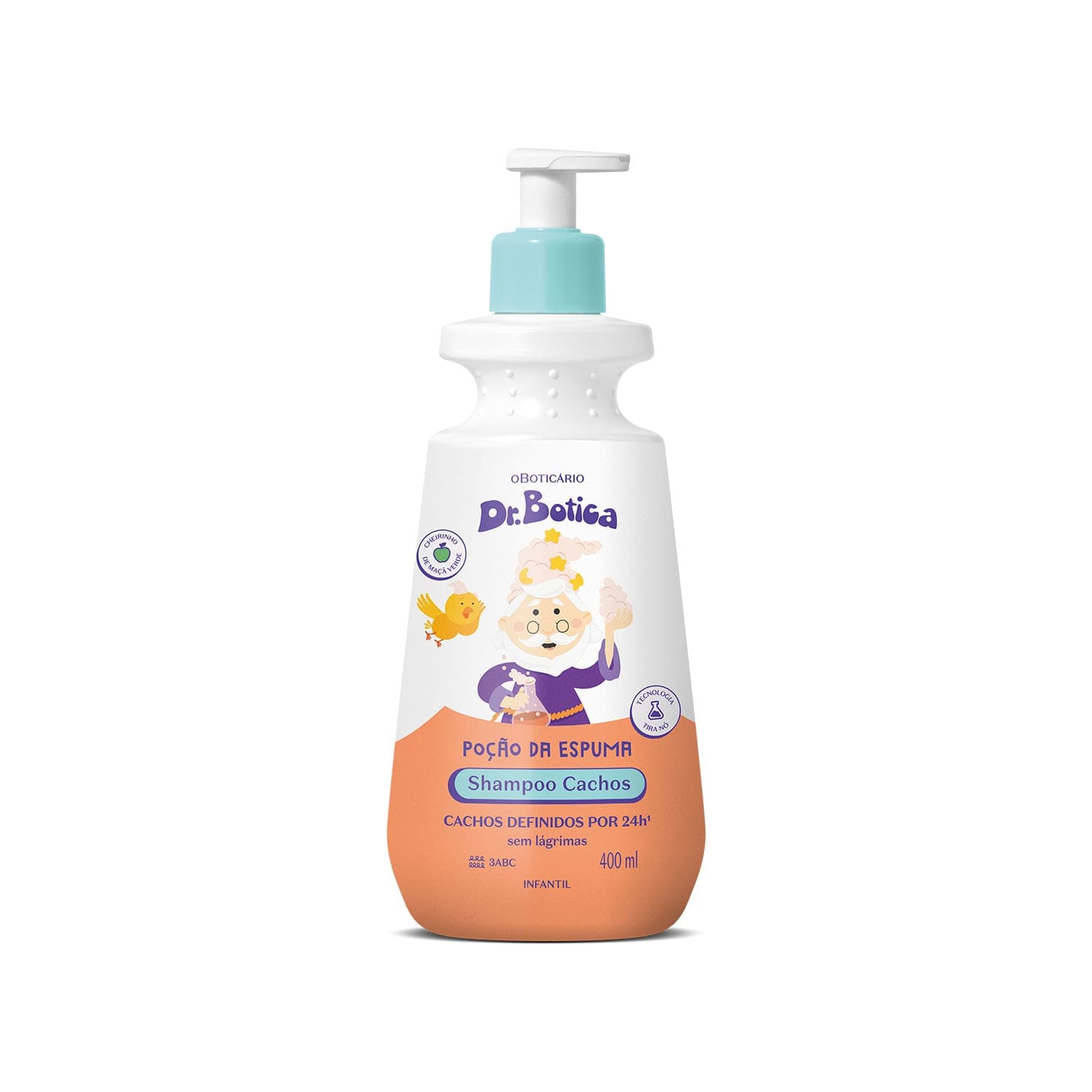Shampoo Infantil Cabelos Cacheados 3 Abc Dr.Botica Poção Da Espuma 400Ml