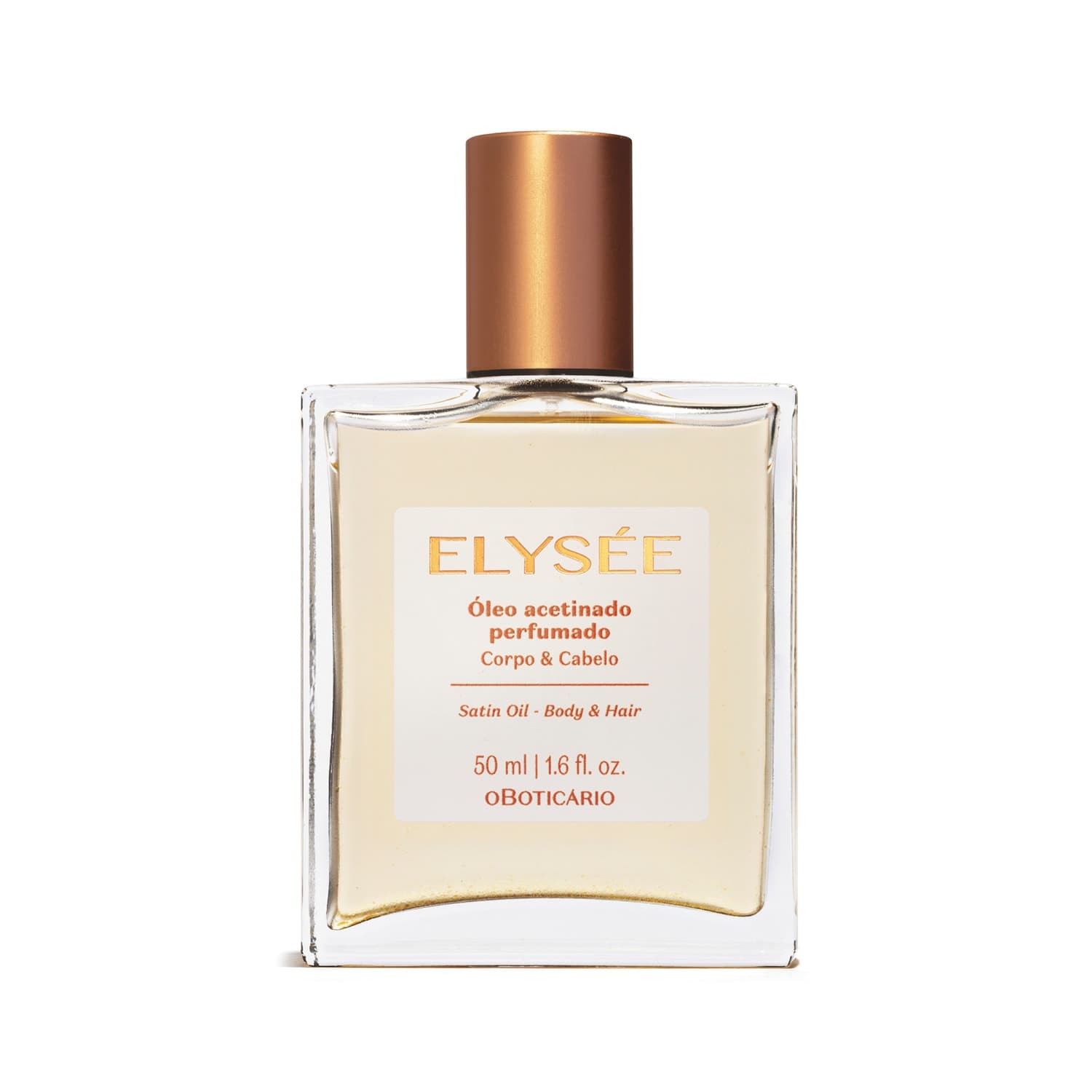 Óleo Acetinado Perfumado Corpo E Cabelo Elysée 50Ml