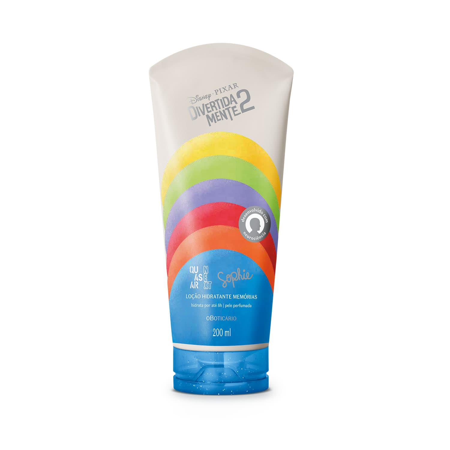 Loção Hidratante Desodorante Corporal Memórias Sophie Quasar Next Divertida Mente 2 200Ml