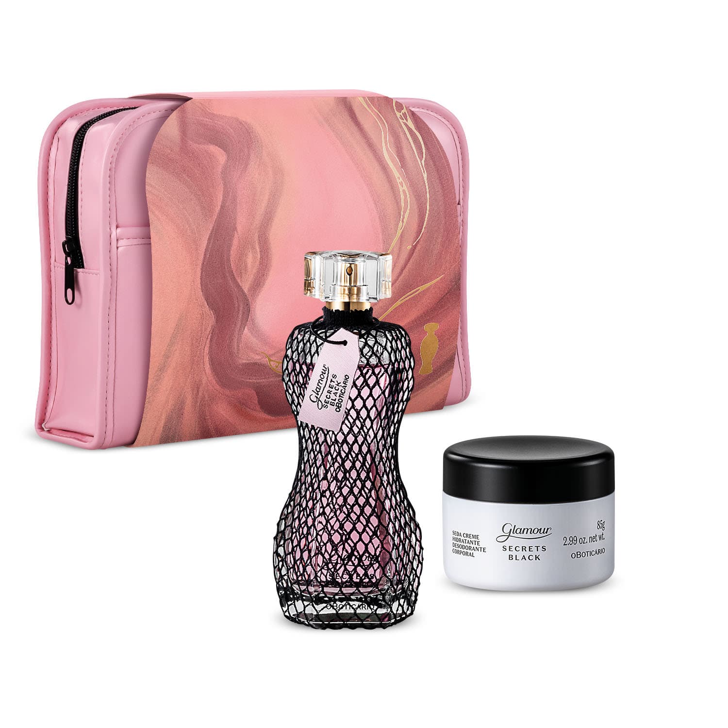 Kit Presente Glamour Secrets Black (3 Itens)