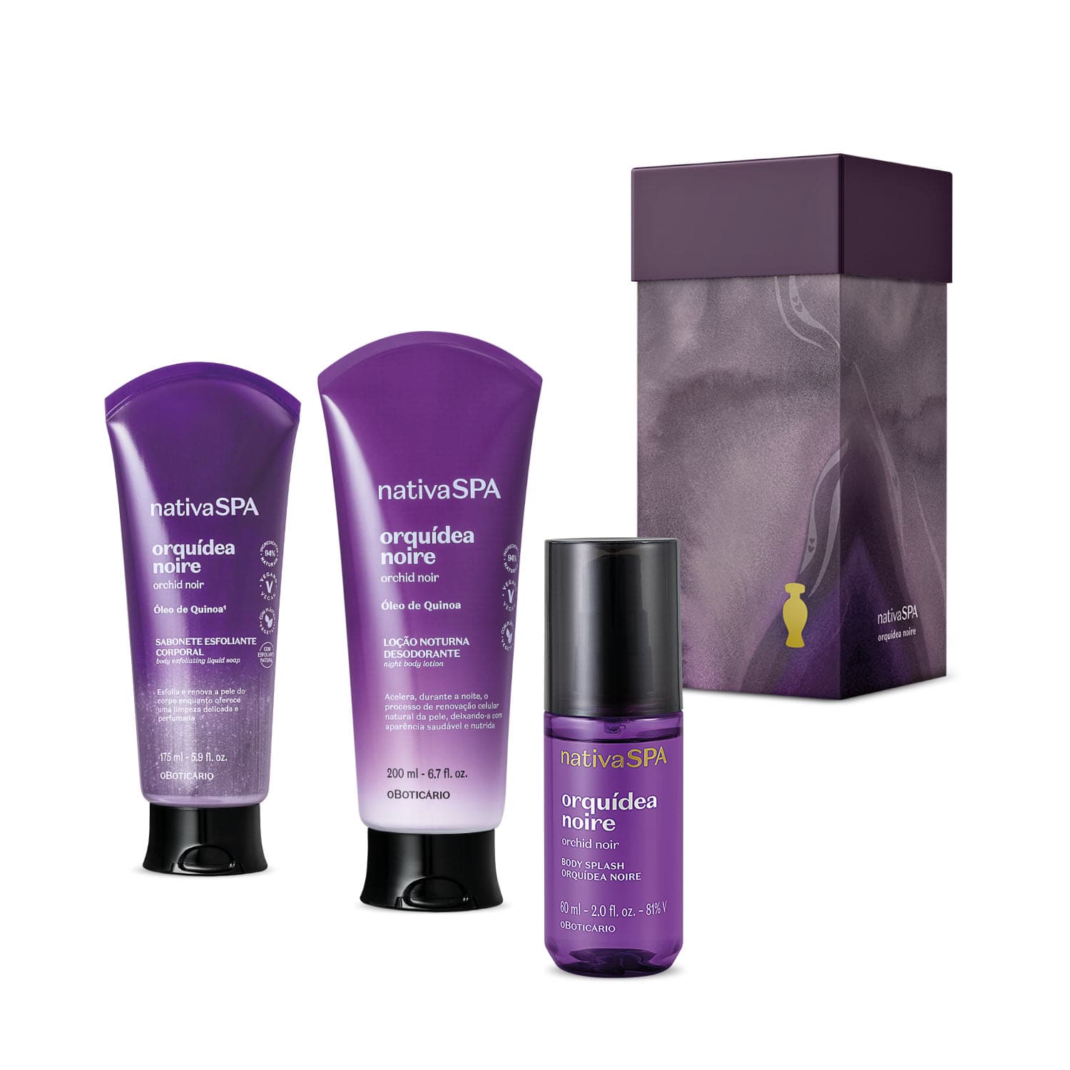 Kit Presente Nativa Spa Orquídea Noire (3 Itens)