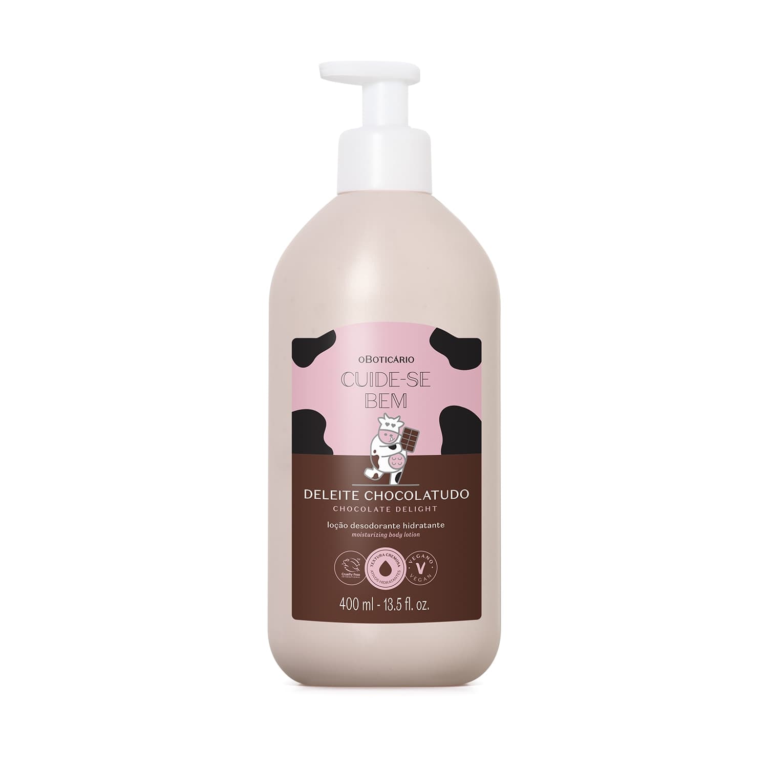 Loção Desodorante Hidratante Corporal Cuide-Se Bem Deleite Chocolatudo 400Ml