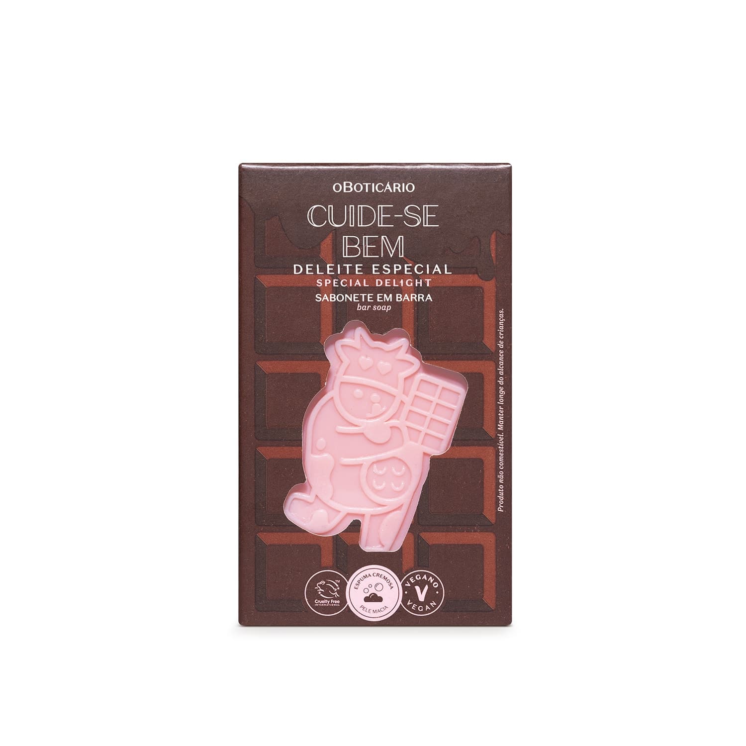 Sabonete Em Barra Corporal Cuide-Se Bem Deleite Chocolatudo 120G