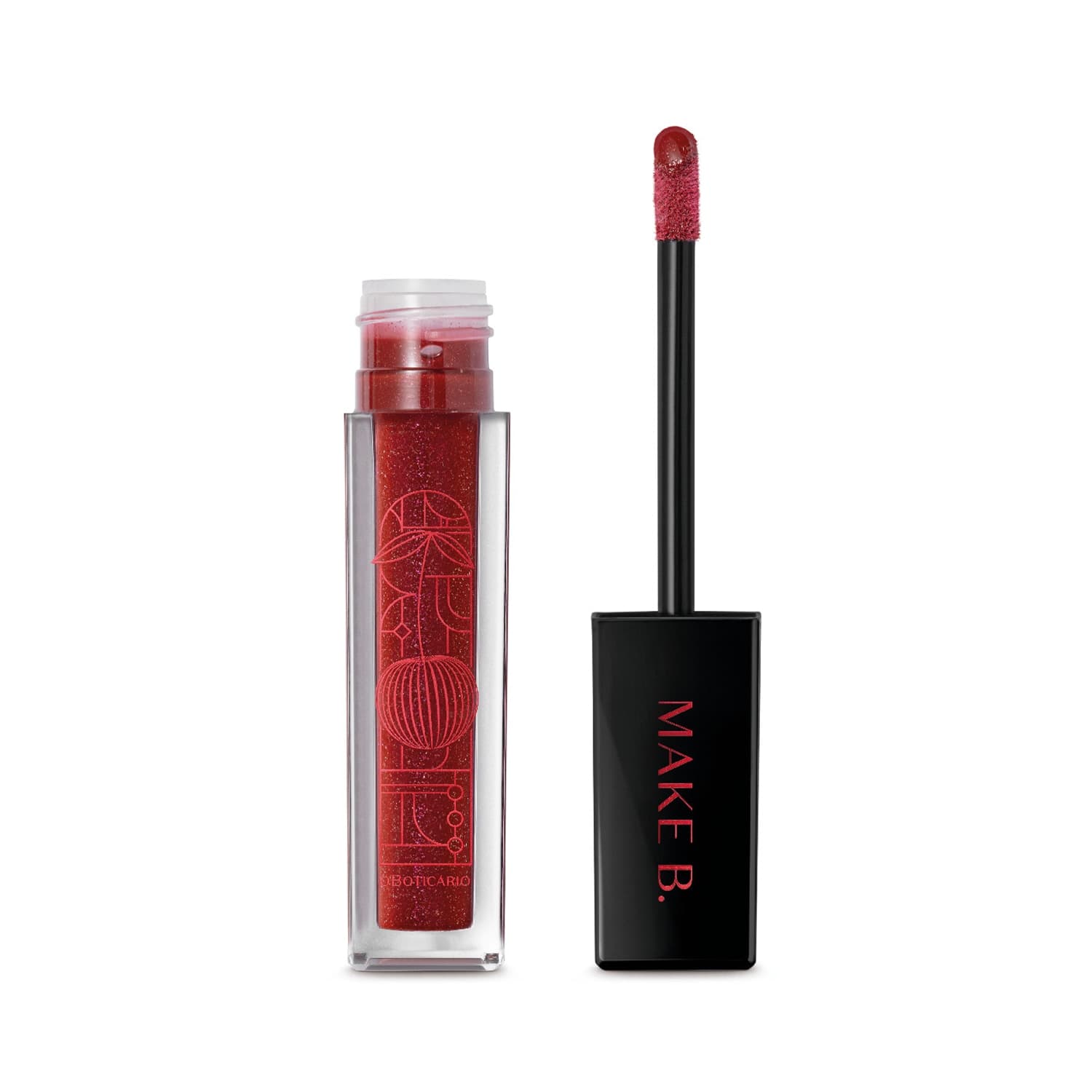 Gloss Labial Vermelho Dark Cherry Make B. Cereja Rouge 5Ml