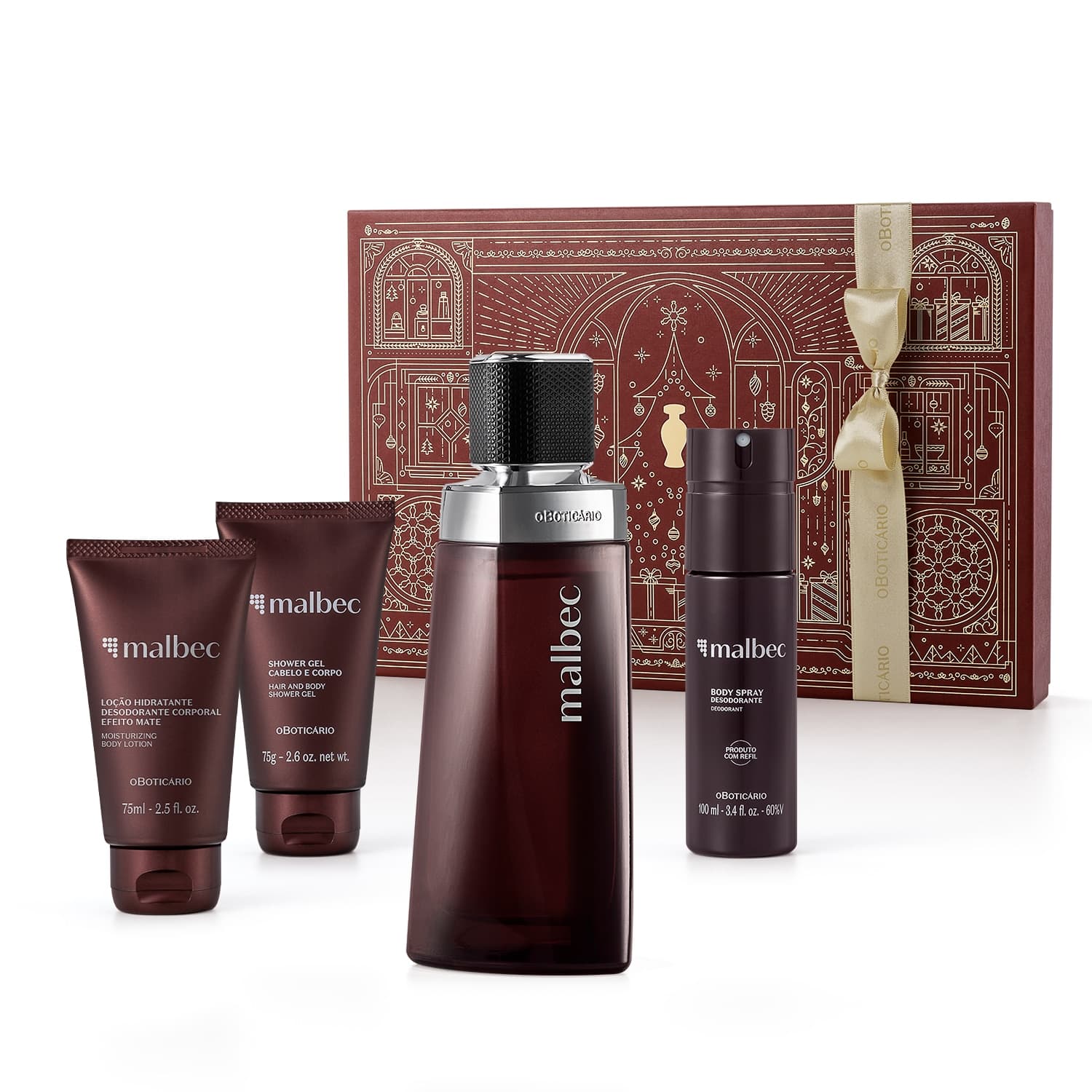 Kit Presente Natal Malbec (4 Itens)