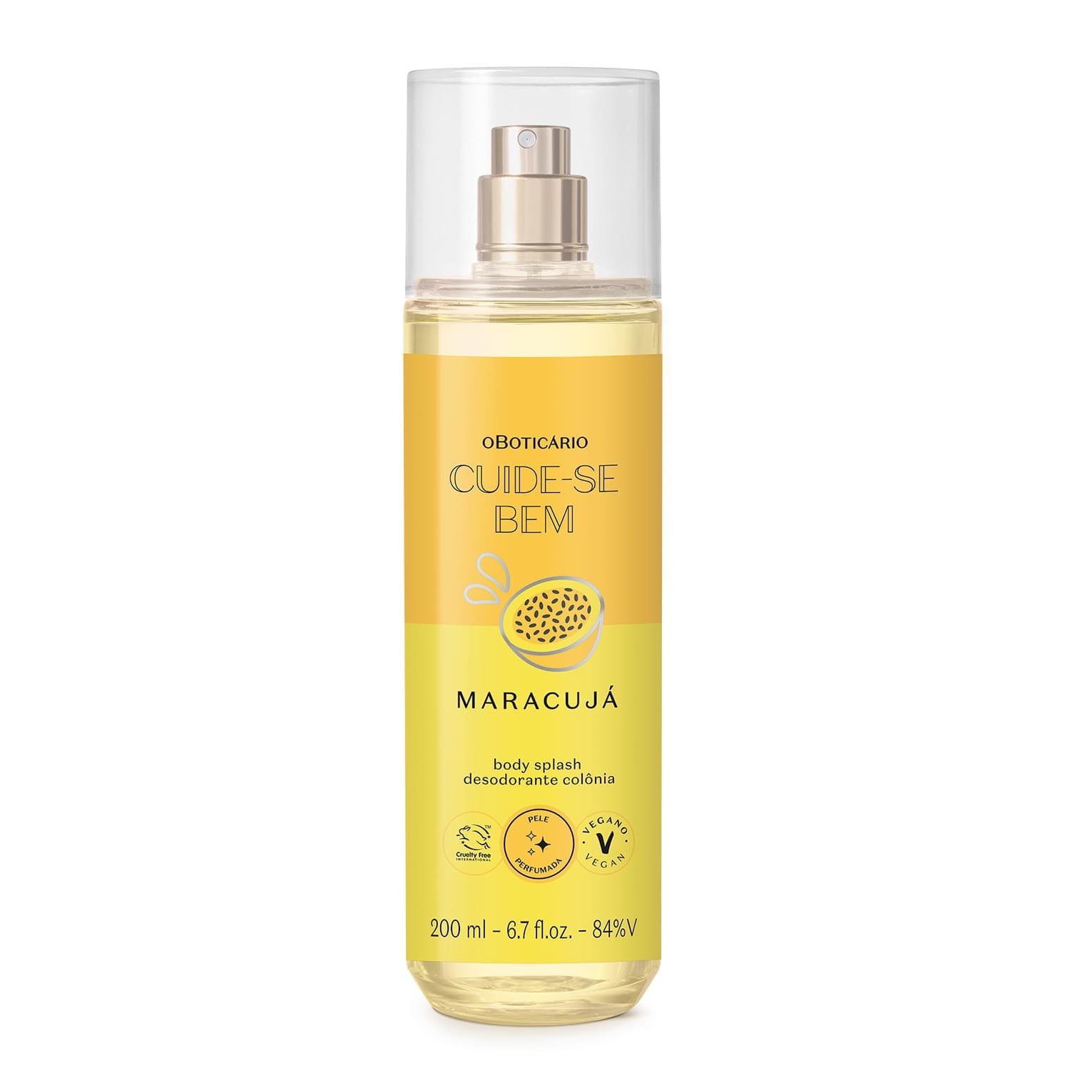 Body Splash Desodorante Colônia Cuide-Se Bem Feira Maracujá 200Ml