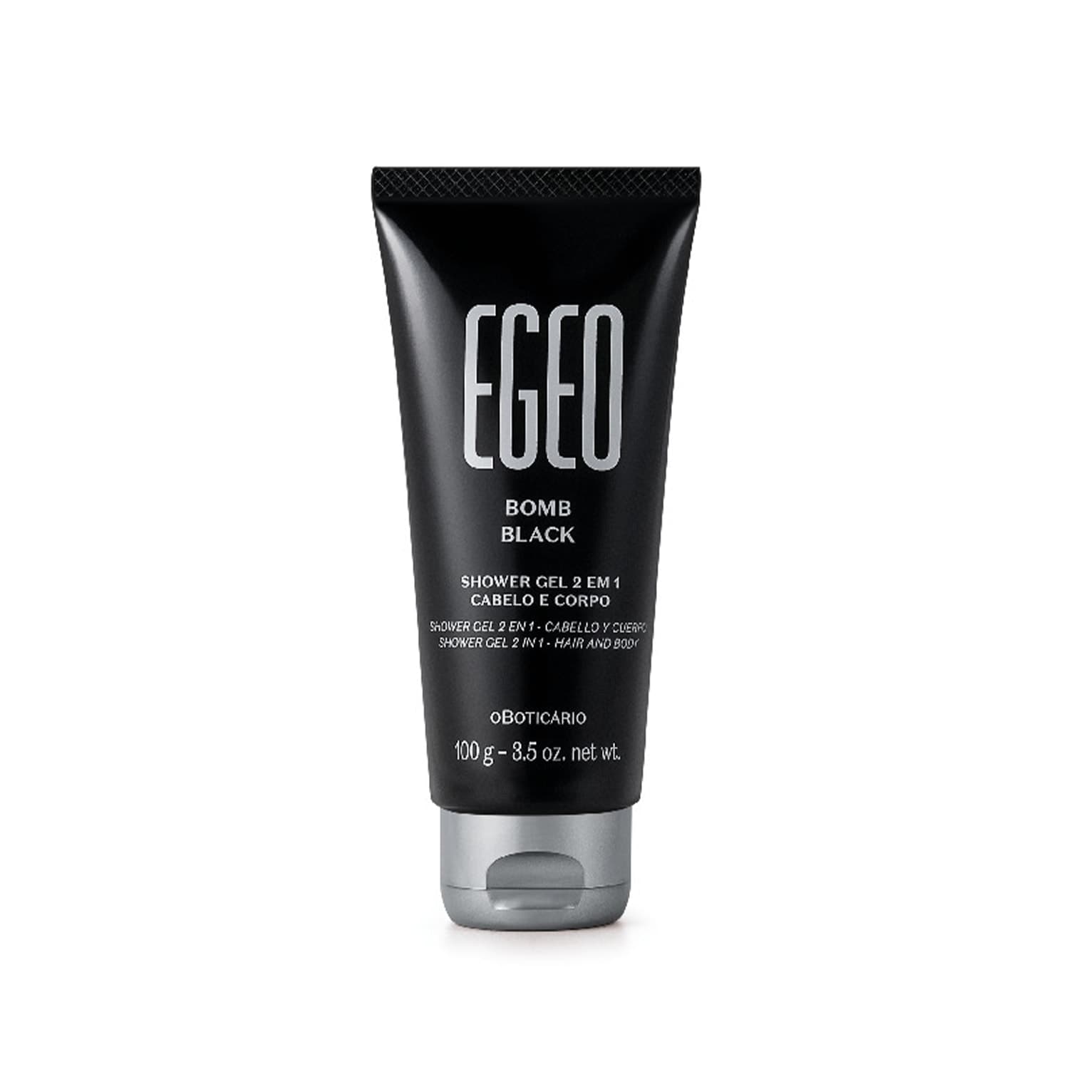 Shower Gel 2 Em 1 Cabelo E Corpo Egeo Bomb Black 100G