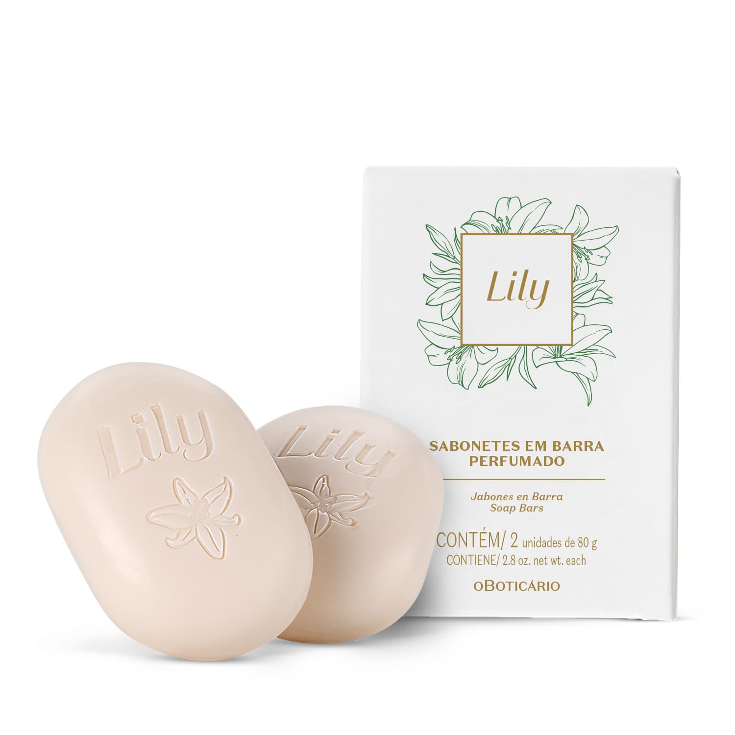Sabonetes Em Barra Perfumados Lily 2X80G