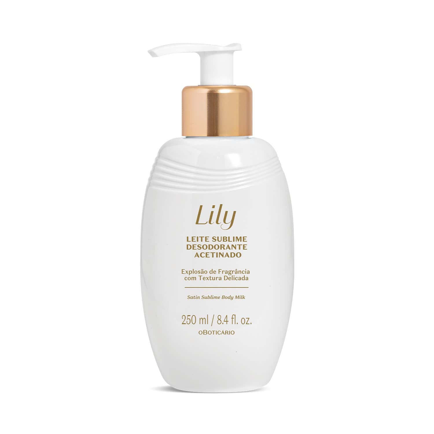 Leite Sublime Desodorante Acetinado Corporal Lily 250Ml