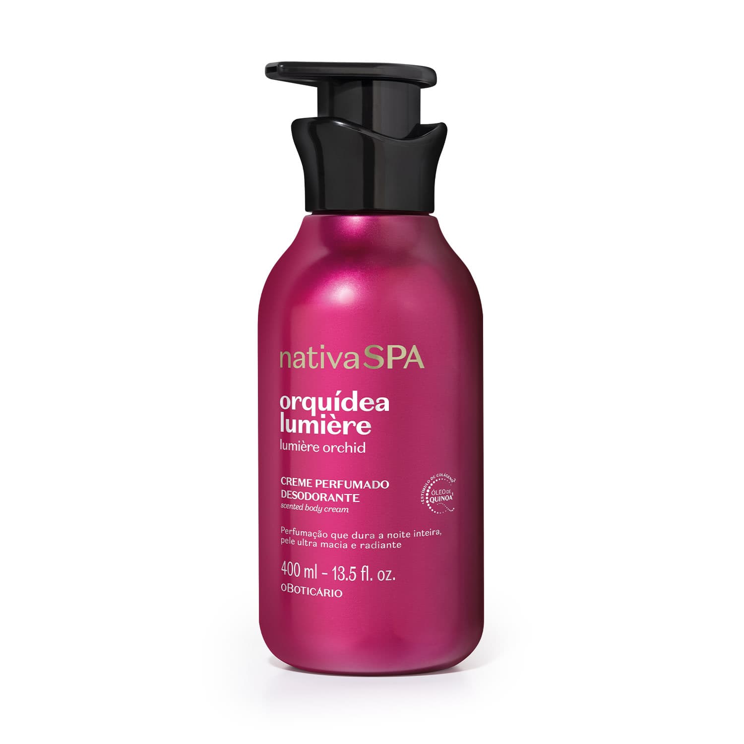 Creme Perfumado Desodorante Nativa Spa Orquídea Lumière 400Ml