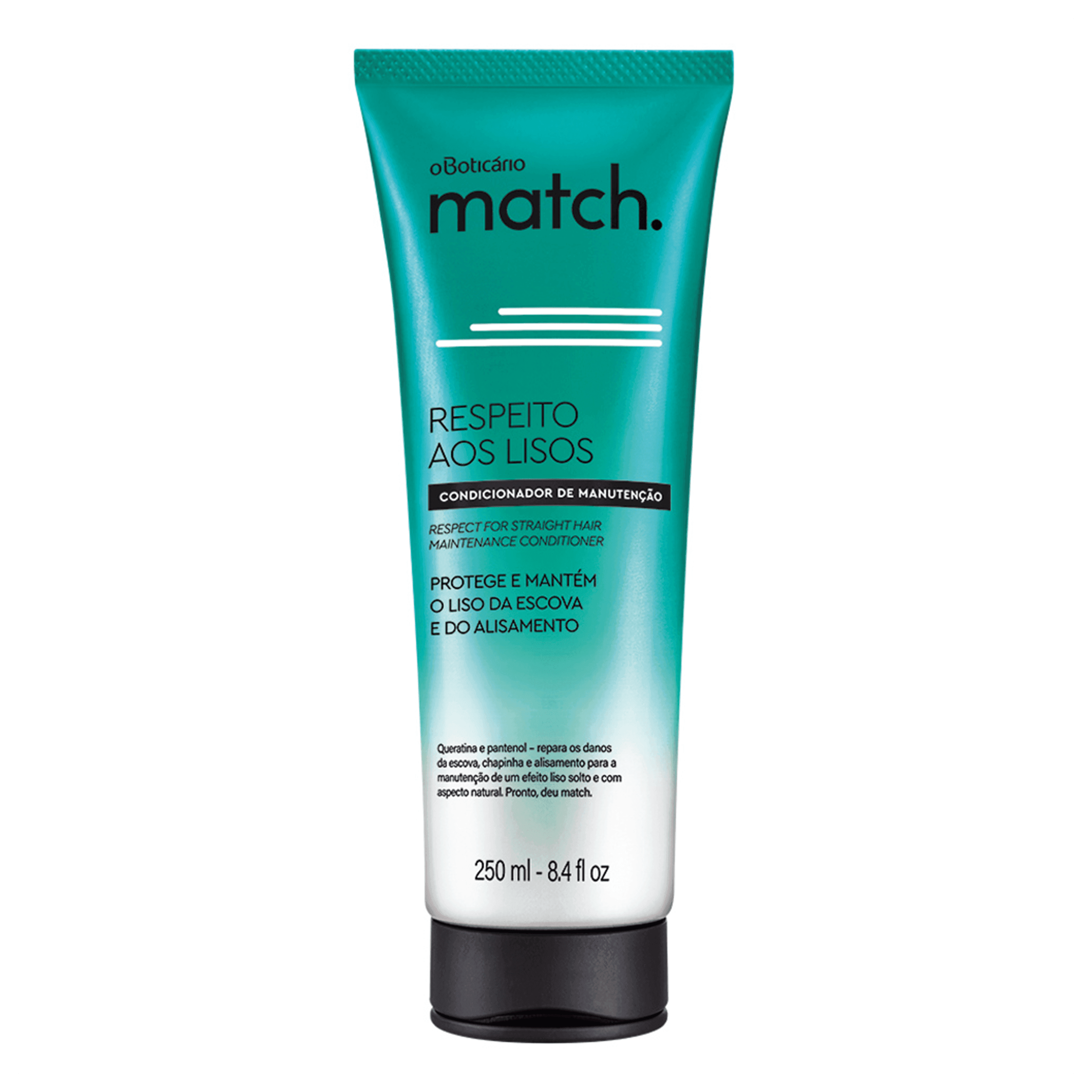 Condicionador Match Respeito Aos Lisos, 250Ml