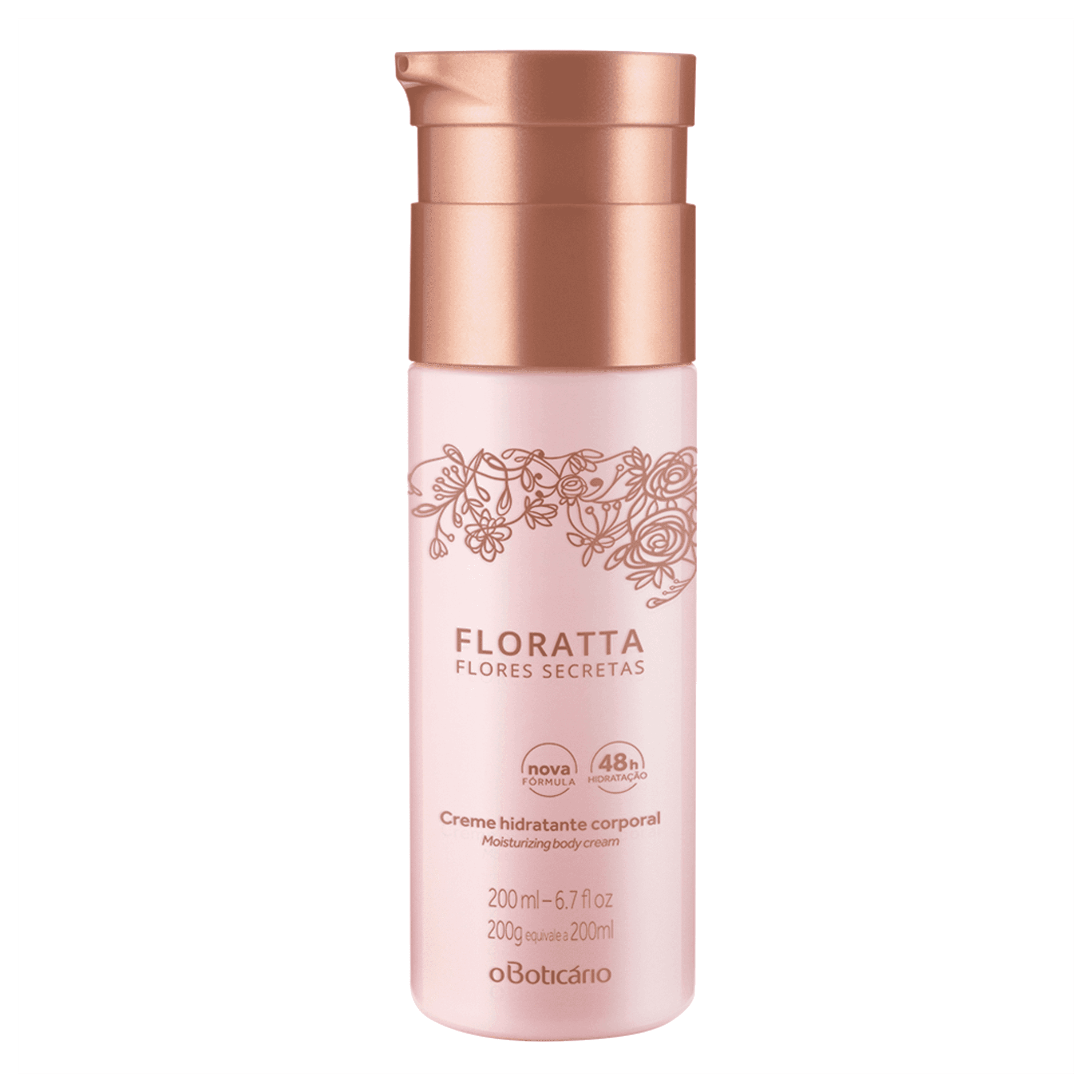 Creme Hidratante Desodorante Corporal Floratta Flores Secretas, 200Ml