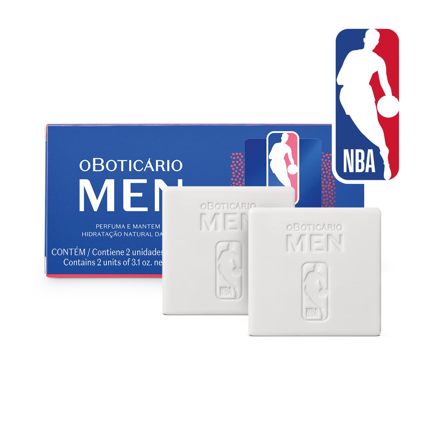 Kit Sabonete Em Barra Men Nba 2X90G